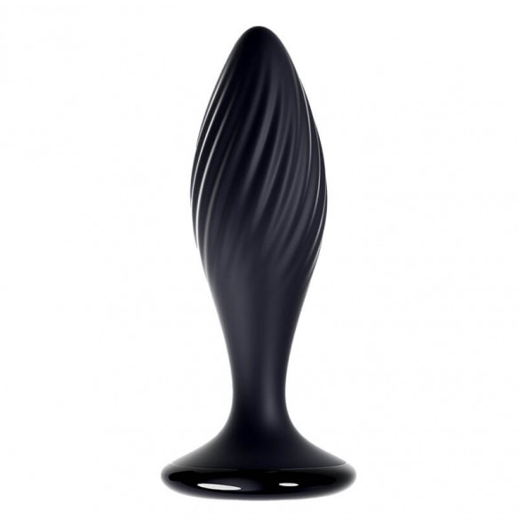 MizzZee - Black Whirlwind Anal Plug (Wireless Remote - Chargeable)